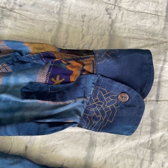 Greg Simon Koko Classic men L/XL longsleeve Hawaiian button down shirt - Picture 10 of 12